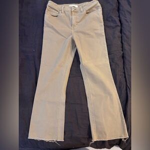 Eunina Women's Flare Jeans Tan Excellent Condition